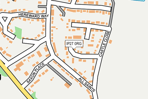 IP27 0RG map - OS OpenMap – Local (Ordnance Survey)