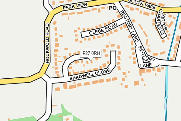 IP27 0RH map - OS OpenMap – Local (Ordnance Survey)