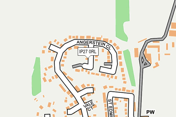 IP27 0RL map - OS OpenMap – Local (Ordnance Survey)