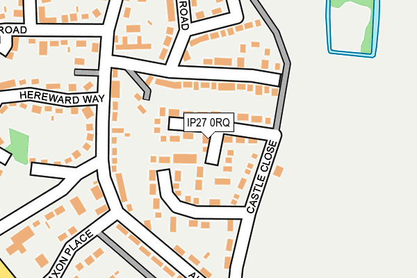 IP27 0RQ map - OS OpenMap – Local (Ordnance Survey)