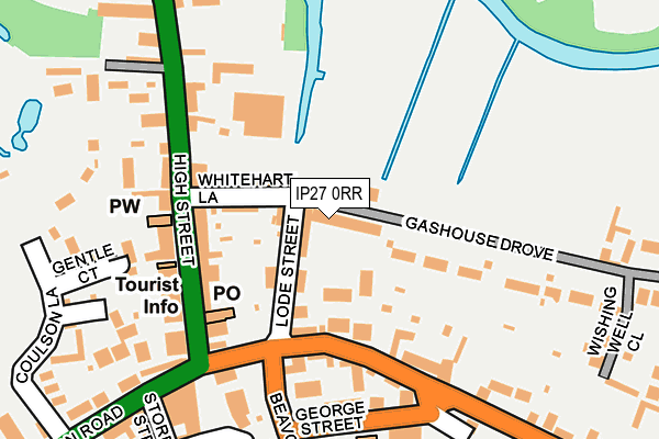 IP27 0RR map - OS OpenMap – Local (Ordnance Survey)