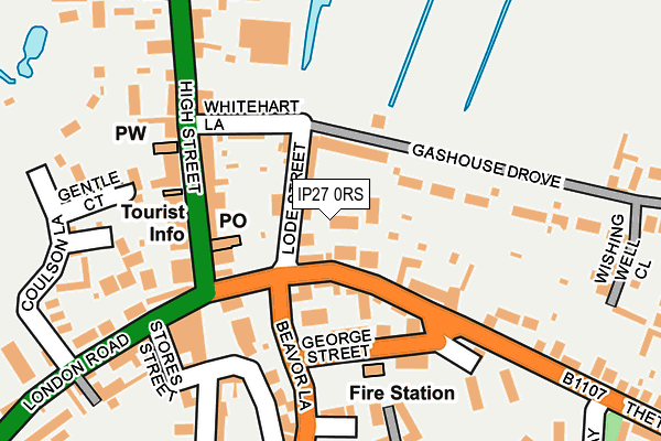 IP27 0RS map - OS OpenMap – Local (Ordnance Survey)