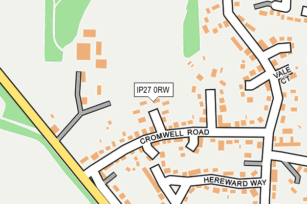 IP27 0RW map - OS OpenMap – Local (Ordnance Survey)