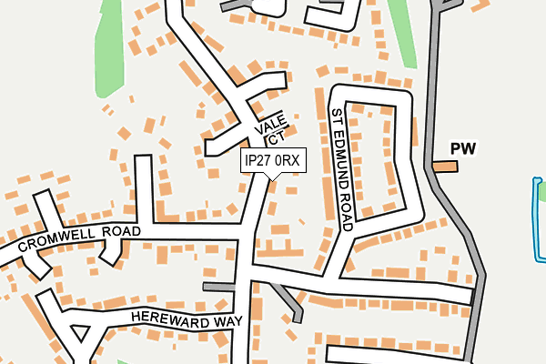 IP27 0RX map - OS OpenMap – Local (Ordnance Survey)