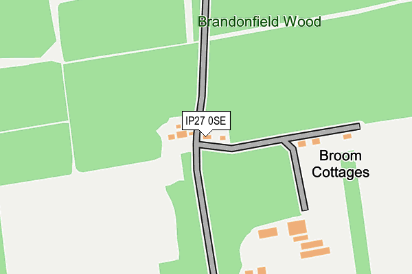 IP27 0SE map - OS OpenMap – Local (Ordnance Survey)