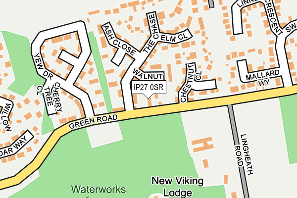 IP27 0SR map - OS OpenMap – Local (Ordnance Survey)