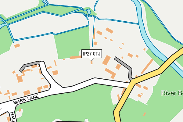 IP27 0TJ map - OS OpenMap – Local (Ordnance Survey)