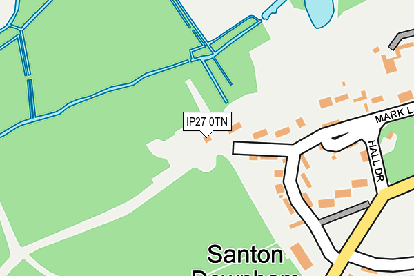 IP27 0TN map - OS OpenMap – Local (Ordnance Survey)