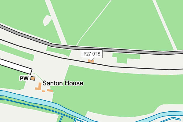 IP27 0TS map - OS OpenMap – Local (Ordnance Survey)