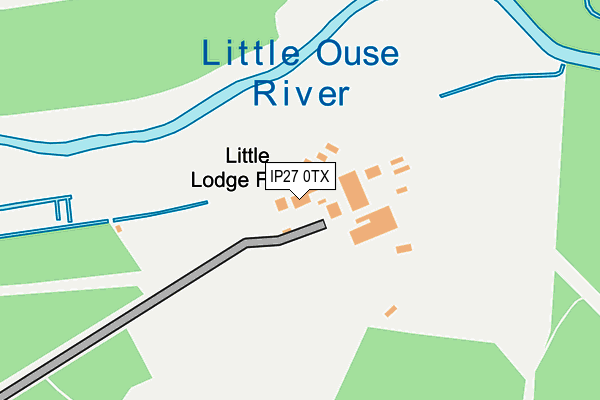 IP27 0TX map - OS OpenMap – Local (Ordnance Survey)
