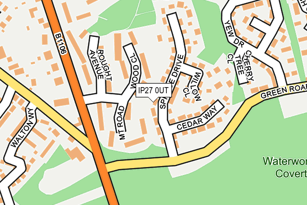 IP27 0UT map - OS OpenMap – Local (Ordnance Survey)