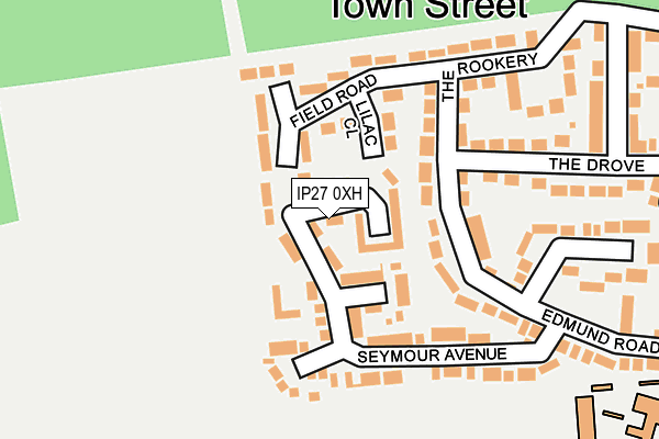 IP27 0XH map - OS OpenMap – Local (Ordnance Survey)