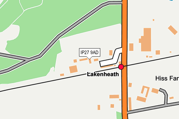 Map of TERRA-VAC LAKENHEATH LIMITED at local scale