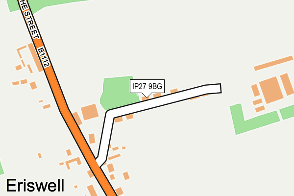 IP27 9BG map - OS OpenMap – Local (Ordnance Survey)