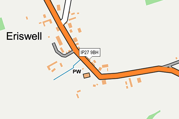 IP27 9BH map - OS OpenMap – Local (Ordnance Survey)