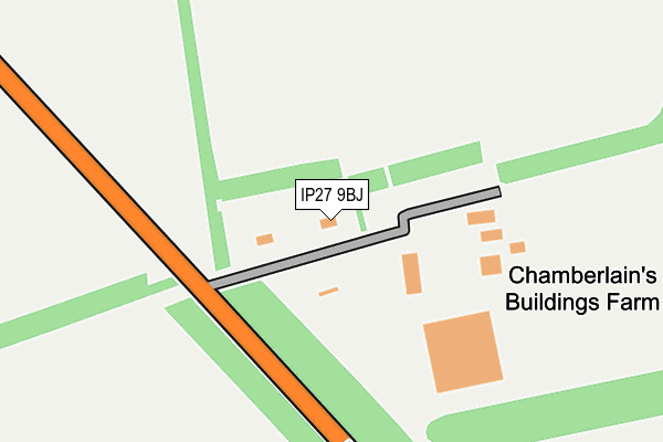 IP27 9BJ map - OS OpenMap – Local (Ordnance Survey)