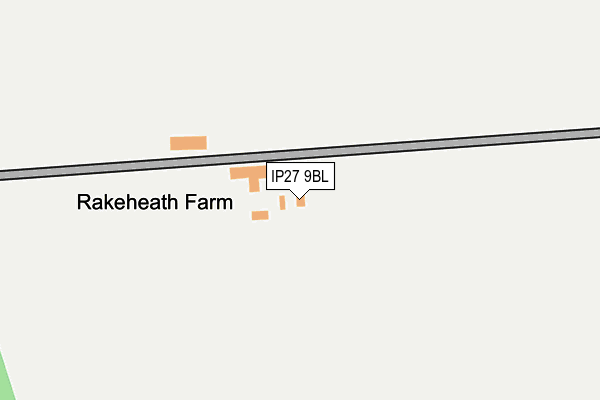 IP27 9BL map - OS OpenMap – Local (Ordnance Survey)