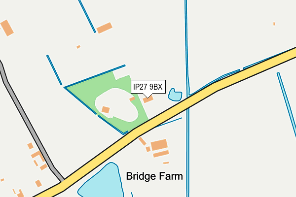 IP27 9BX map - OS OpenMap – Local (Ordnance Survey)