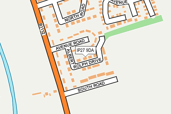 IP27 9DA map - OS OpenMap – Local (Ordnance Survey)