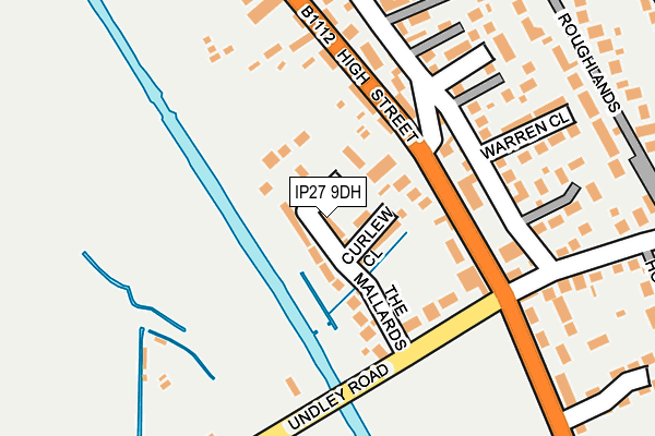 IP27 9DH map - OS OpenMap – Local (Ordnance Survey)