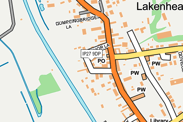 IP27 9DP map - OS OpenMap – Local (Ordnance Survey)