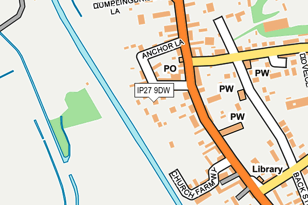 IP27 9DW map - OS OpenMap – Local (Ordnance Survey)