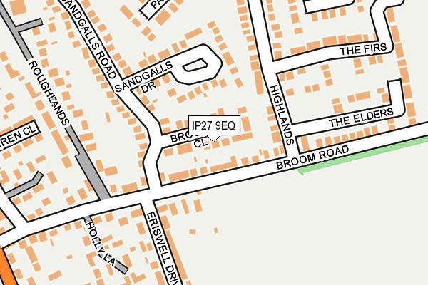 IP27 9EQ map - OS OpenMap – Local (Ordnance Survey)