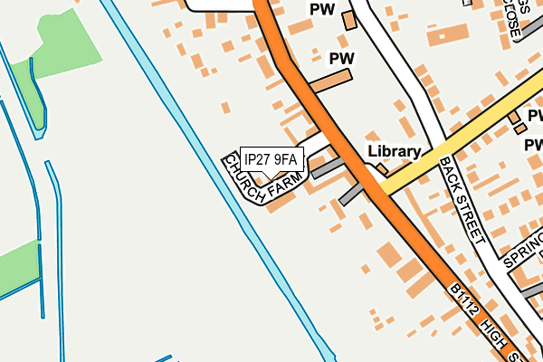 IP27 9FA map - OS OpenMap – Local (Ordnance Survey)