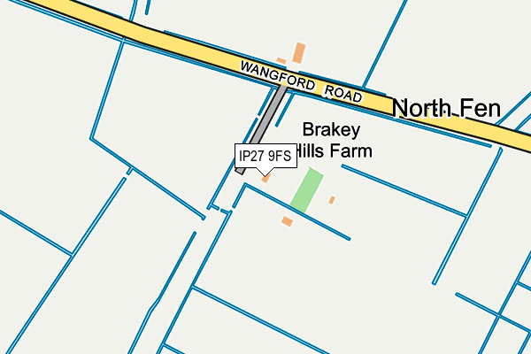 IP27 9FS map - OS OpenMap – Local (Ordnance Survey)