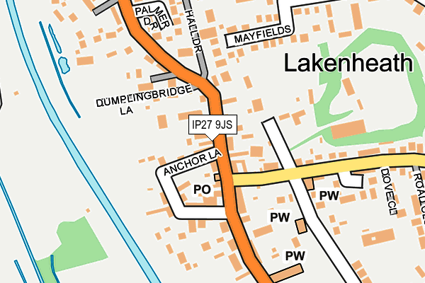 Map of DMB WHOLESALE LTD at local scale