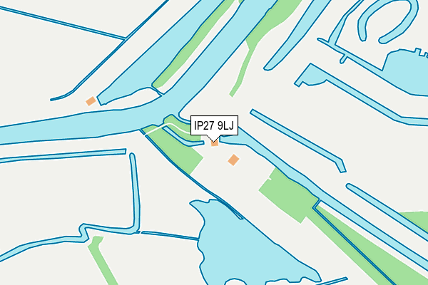 IP27 9LJ map - OS OpenMap – Local (Ordnance Survey)