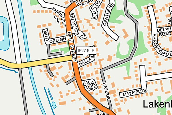 IP27 9LP map - OS OpenMap – Local (Ordnance Survey)