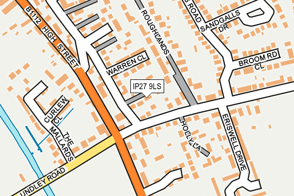 IP27 9LS map - OS OpenMap – Local (Ordnance Survey)
