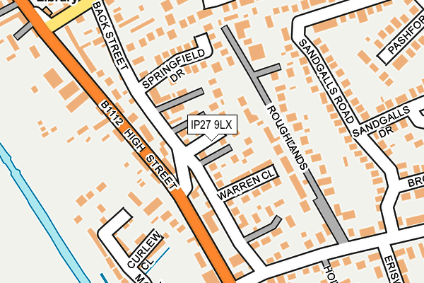 IP27 9LX map - OS OpenMap – Local (Ordnance Survey)