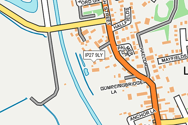 IP27 9LY map - OS OpenMap – Local (Ordnance Survey)