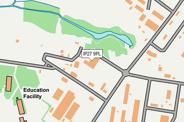 IP27 9PL map - OS OpenMap – Local (Ordnance Survey)