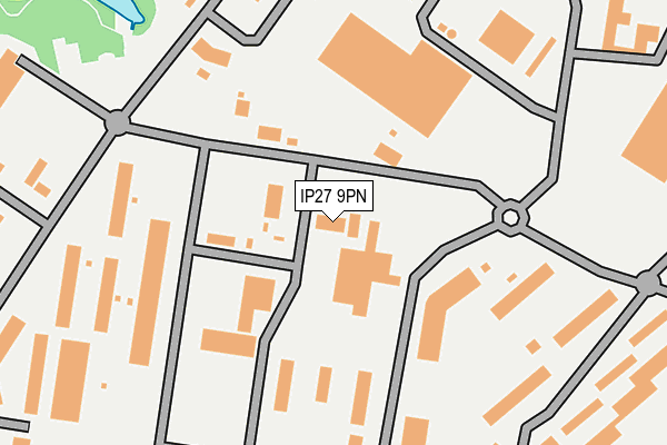 IP27 9PN map - OS OpenMap – Local (Ordnance Survey)