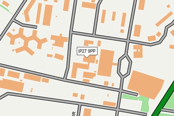 IP27 9PP map - OS OpenMap – Local (Ordnance Survey)