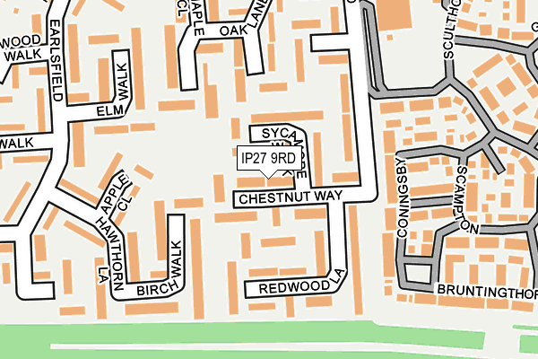 IP27 9RD map - OS OpenMap – Local (Ordnance Survey)