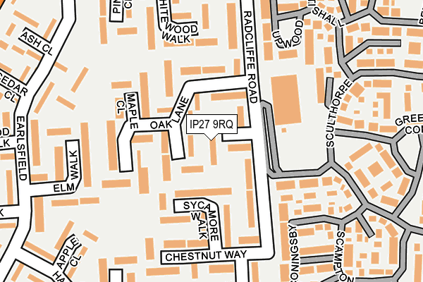 IP27 9RQ map - OS OpenMap – Local (Ordnance Survey)