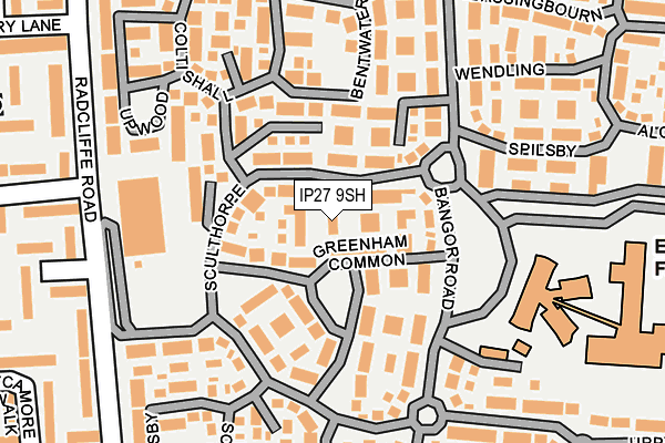 IP27 9SH map - OS OpenMap – Local (Ordnance Survey)