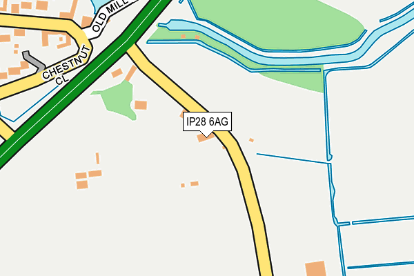 IP28 6AG map - OS OpenMap – Local (Ordnance Survey)