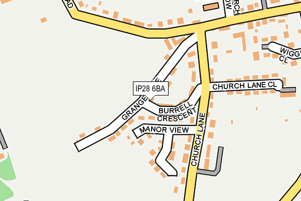 IP28 6BA map - OS OpenMap – Local (Ordnance Survey)