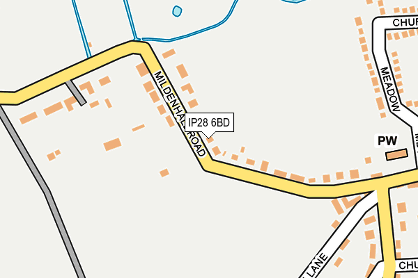 IP28 6BD map - OS OpenMap – Local (Ordnance Survey)