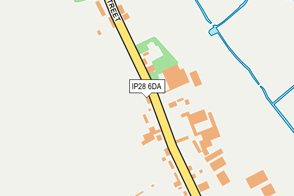 IP28 6DA map - OS OpenMap – Local (Ordnance Survey)