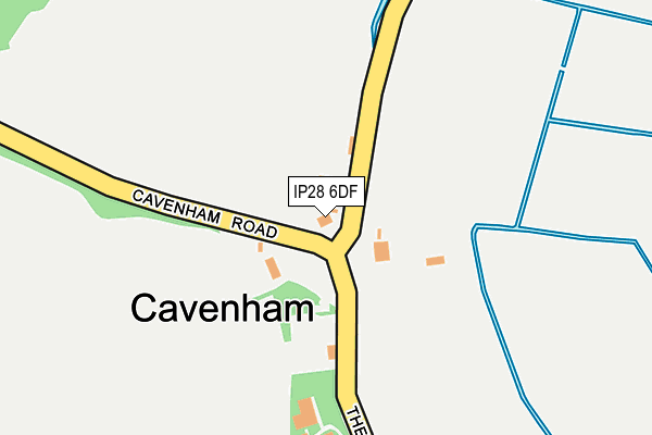 IP28 6DF map - OS OpenMap – Local (Ordnance Survey)