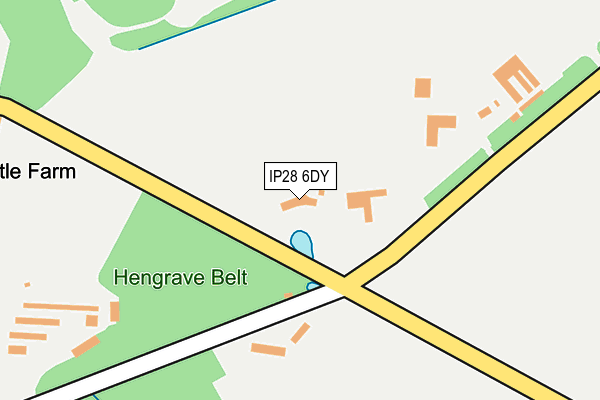 IP28 6DY map - OS OpenMap – Local (Ordnance Survey)