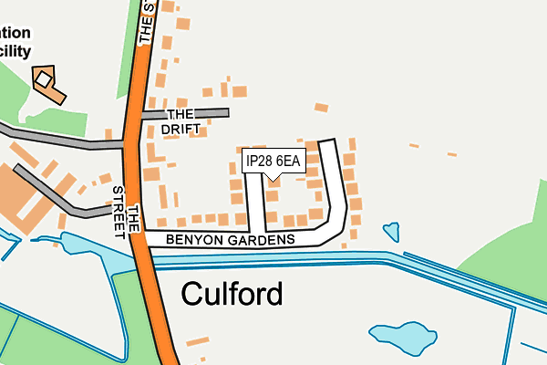 IP28 6EA map - OS OpenMap – Local (Ordnance Survey)