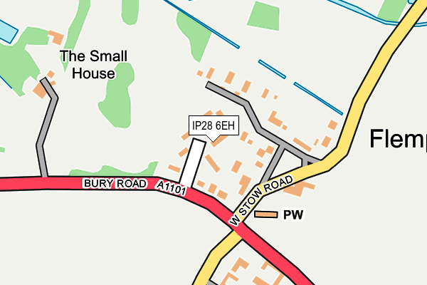 IP28 6EH map - OS OpenMap – Local (Ordnance Survey)