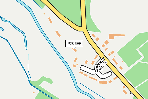 IP28 6ER map - OS OpenMap – Local (Ordnance Survey)